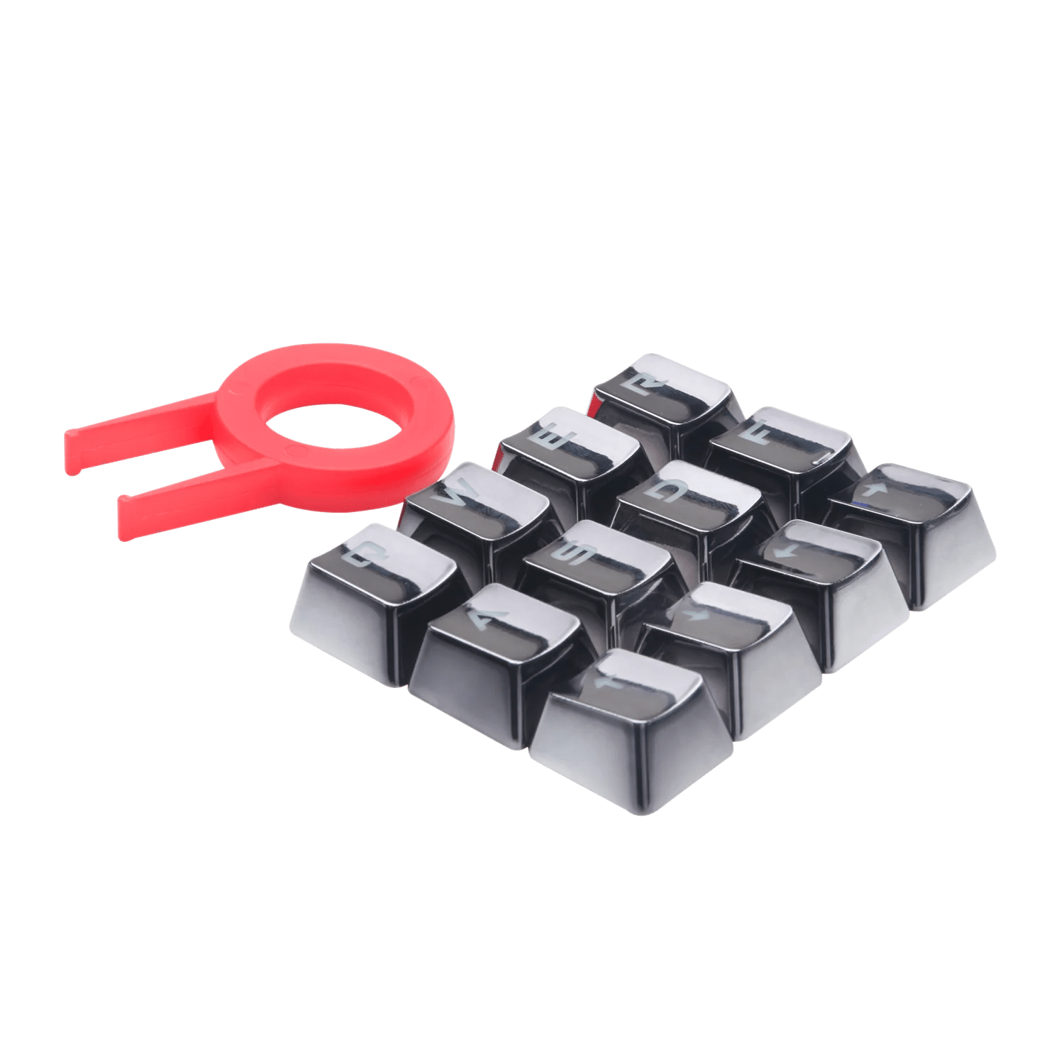 Redragon 103GR Mechanical Keyboard Caps 12 Chrome Keycaps with Key Puller Redragon 103GR Mechanical Keyboard Caps 12 Chrome Keycaps with Key Puller